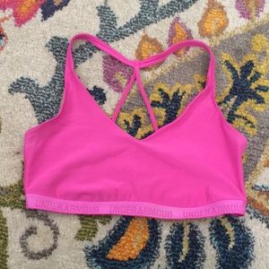 🏋🏻‍♀️ Pink Under Armour Sports Bra 🏃🏻‍♀️